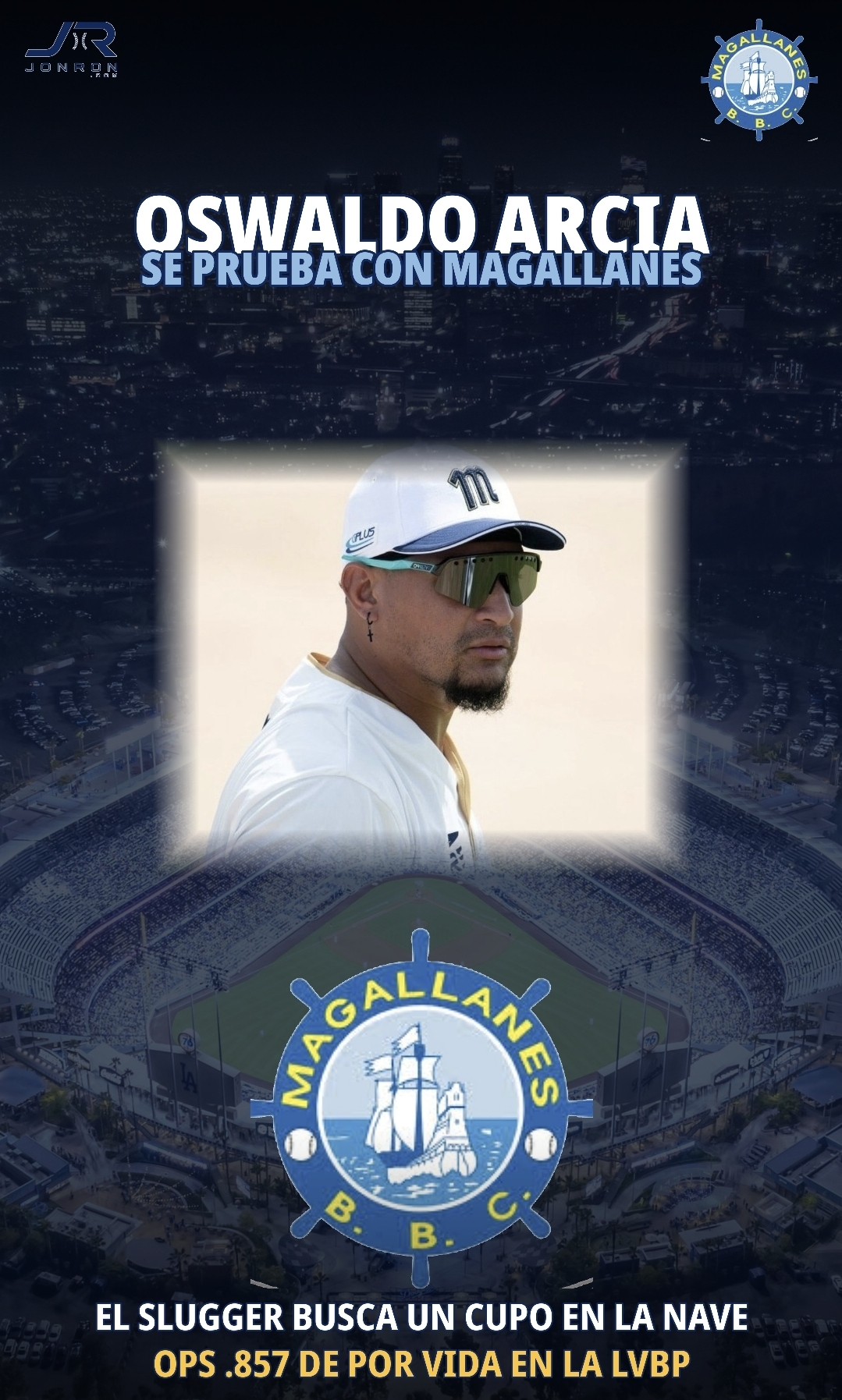 Oswaldo Arcia llega al Magallanes en calidad de invitado 